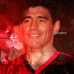 Diego Maradona Instagram - Un día como hoy, hace 30 años, te pusiste por primera vez la camiseta de Newell´s. Fue en tu partido presentación contra el Emelec de Ecuador, en un estadio repleto. Volvías finalmente a jugar en tu país ❤️🖤 Estadio Newell's Old Boys - Rosario