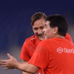 Diego Maradona Instagram - Tanti auguri Pupone @FrancescoTotti!!! Roma, Italy