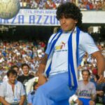 Diego Maradona Instagram - In questo giorno, nel 1984, arrivasti a Napoli. E non te ne sei più andato... 💙 Stadio Diego Armando Maradona