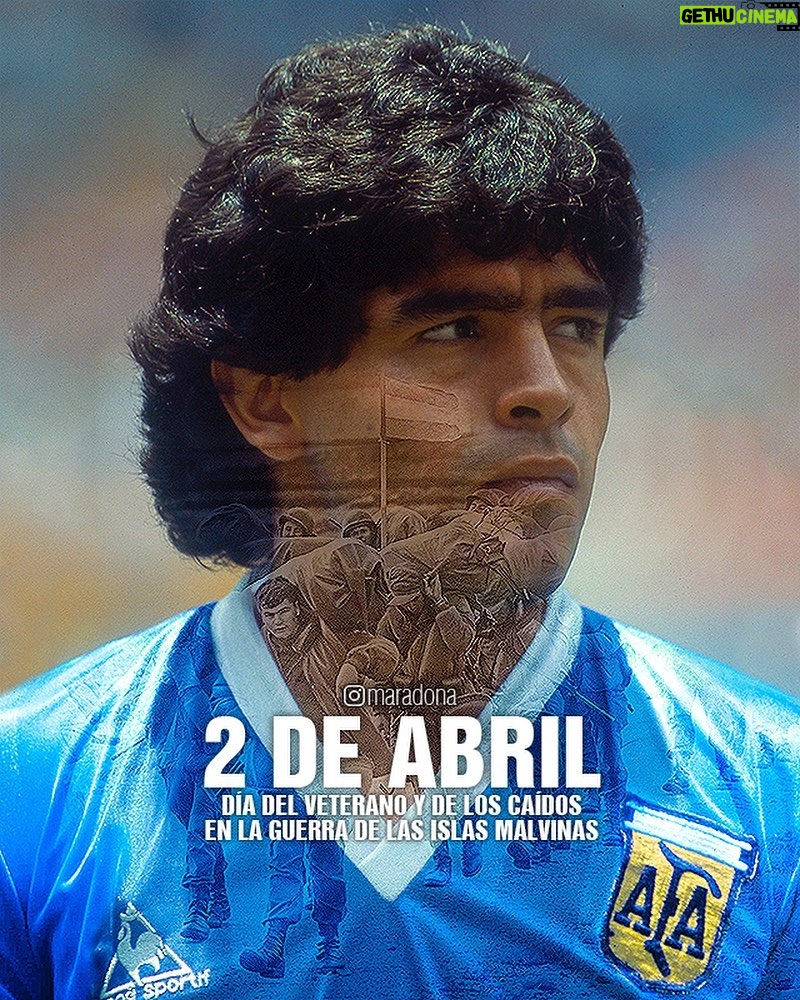 Diego Maradona Instagram - Se te inflaba el pecho al hablar de este tema. Como dijiste en tu último posteo: "El honor y la gloria serán siempre de nuestros soldados argentinos. Y nuestro será el orgullo". No los olviden. Las Malvinas son y serán siempre argentinas🇦🇷 Puerto Argentino, Islas Malvinas