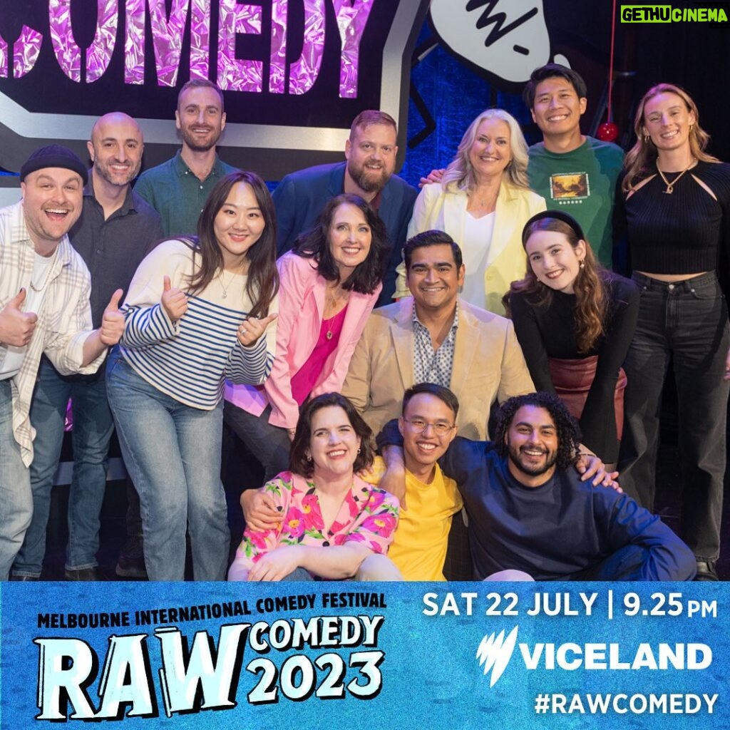 Dilruk Jayasinha Instagram - It’s Raw Comedy time! Tune in to watch these future superstars make their big tele debut to the world. In spite of how relatively recently they all started, the standard is so high that I think assholes are coming for my work. Bastards! Silliness aside it was a true honour to host such a collection of talent. Watch them all shine this Saturday 22 July at 9.25pm on SBS Viceland. @melbcomedyfestival @sbsviceland