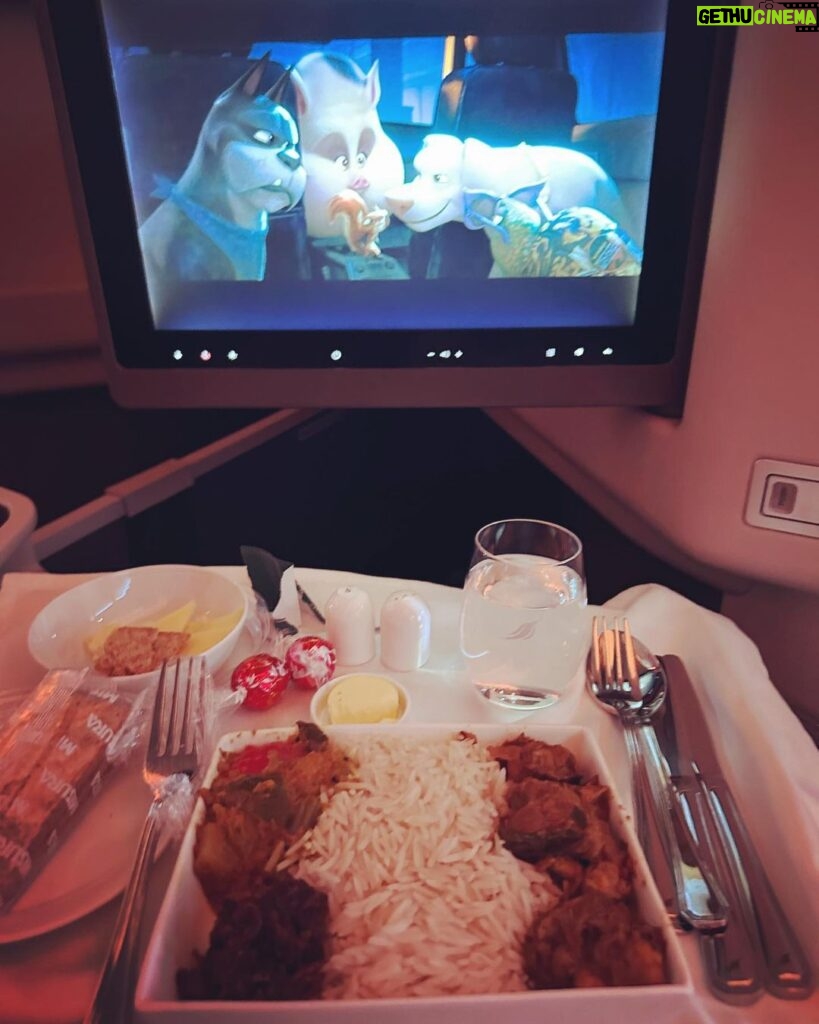 Dilruk Jayasinha Instagram - Supermassive thank you to @srilankanairlinesofficial for truly a dream flight from my new home to my old home. Those 10hrs+ from Melbourne to Colombo flew by (🤓✌🏾) and the deliciousness kept coming! Apologies to the attendant who had to serve me while I was balling my eyes out for an animated movie with Kevin Hart as a dog 🤦🏾‍♂️! Must’ve been the altitude🤷🏾‍♂️!
