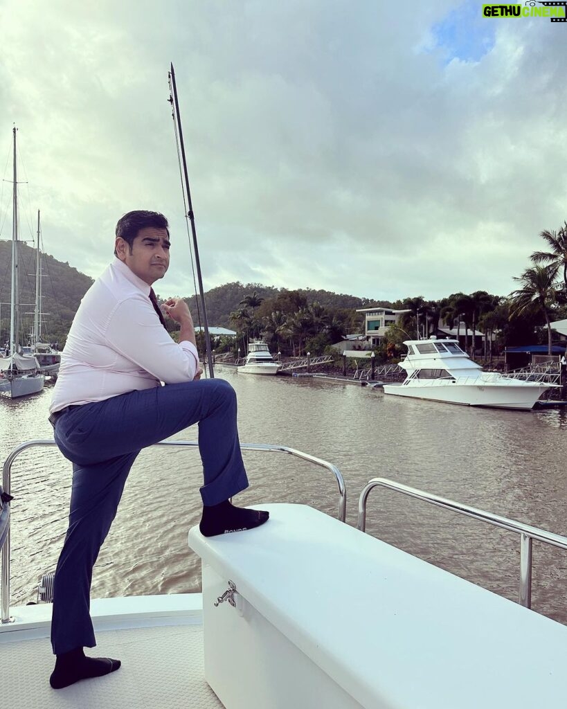 Dilruk Jayasinha Instagram - Boat people! One of the highlights of this season of Utopia was the trip to Cairns for last week’s ep. Here’s some of the BTS silliness including some boudoir-esque photographer skills of @jacksontozer. #UtopiaABC @workingdogprod Cairns, Queensland, Australia