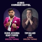 Dilruk Jayasinha Instagram - Taping my show “Heart Stopper” tomorrow at The Corner Hotel in Richmond at 6.30pm and with the incredible @tomcballard taping his show at 8.30pm. Throwback to a moment #masterchef that some might say kicked off this whole saga! Tix for our shows from @comedy_au and the link in bio! #heartattack