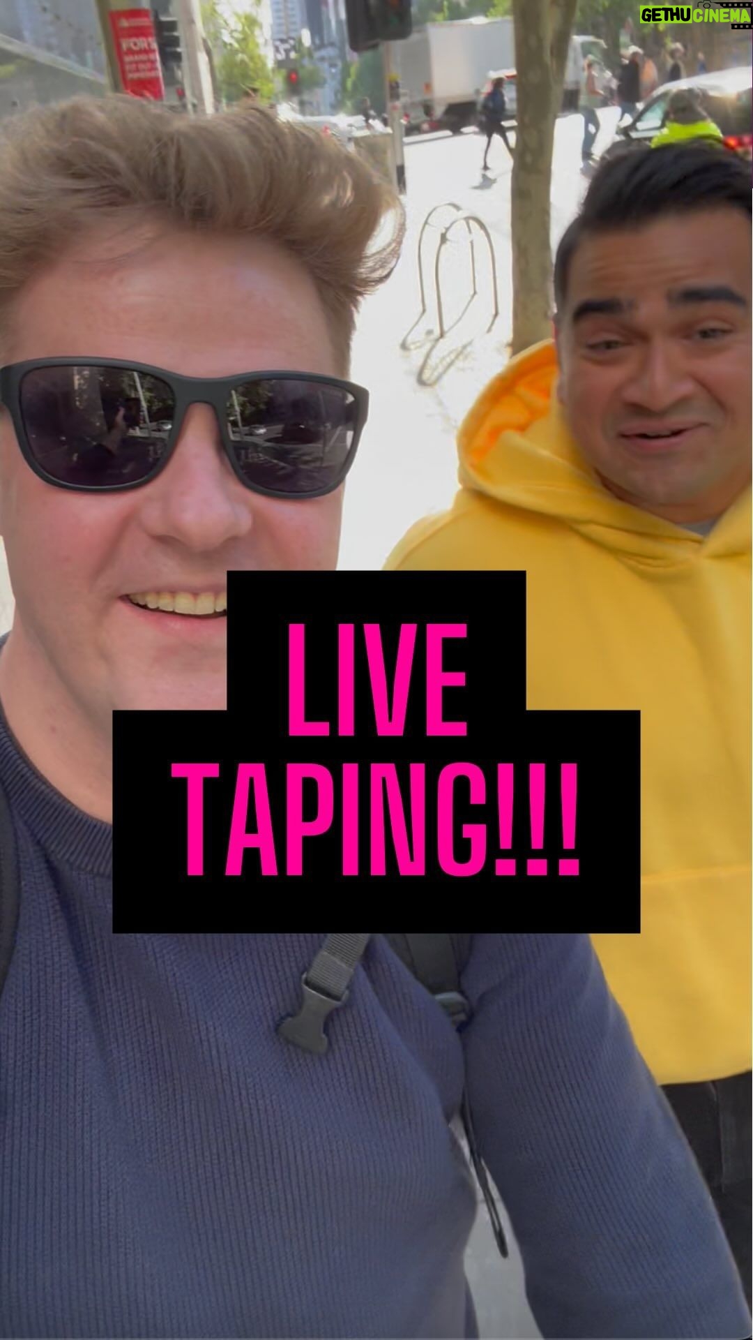 Dilruk Jayasinha Instagram - Hey look it’s @dilrukj & me getting exercise to go VIRAL and to let you know we’re taping our comedy specials at the @cornerhotel in Richmond on Monday December 4th. Run, don’t walk, to book your 🎟️ 🎟️ 🎟️!!! 🔗 in our bios. Melbourne, Victoria, Australia