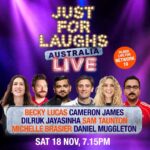 Dilruk Jayasinha Instagram - Tonight thanks to @justforlaughs_syd I get to perform at the sydney opera house main concert hall for the first time, along side these megastars of the game and couldn’t be more excited!!! And then tomorrow I will be back at the opera house taping some of my standup for @channel10au. Big weekend of comedy and if you’re in town get around us. Tix from justforlaughs.sydney