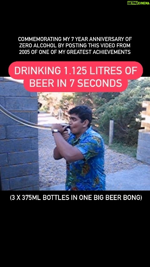 Dilruk Jayasinha Instagram - SEVEN YEARS booze free and glad to say there’s no “Seven Year Itch” to scratch. Very much happier and healthier without alcohol in my life, but hard to deny there were plenty of great times when things didn’t go completely off the rails. This video of 20 yr old me is one such favourite moment of mine. To 7 more 🧋