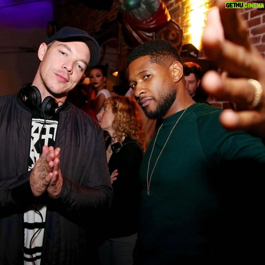 Diplo Instagram - 12 years ago I wrote climax with @usher and it came out as a sudden departure for him. He took a huge chance with me and our writing team but followed through with one my favorite records I’ve ever been part of .. just yesterday this record went 3x platinum. So it makes me feel like it found its audience and became the song we imagined.. fast forward to today’s game.. I’m proud that usher was one of the first artists to really believe in my crazy ideas and to see him on the world’s biggest stage is truly amazing. I love you bro 🫶