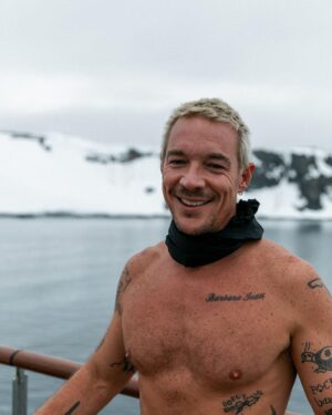 Diplo Instagram - Yes it’s hard to exercise in Antarctica . The upside about the south pole is the sun never goes down and I found a track on top of the boat so I started a run club. right now it has zero members.