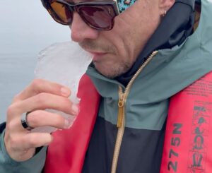 Diplo Instagram - antarctica day 5.. no one told me salt water freezes at 27 degrees .. I’ve jumped into the ocean anyway. it was the coldest cold u could feel. Went up to the lounge and @rhye was singing . Last night I officiated my first wedding and sang their first song . . It was very beautiful . Will never forget : I also got ordained online during morning popp for 30 dollars so they are actually are married .. (they probably thought it was a joke) then oliver tree djed some dubstep metal kind of music at 4 am . the boat crew went mad.. next morning we climbed to the top of a mountain on the continent to see more  whales . they spouted at us in joy.  We also ate 2 million year old ice .. It was salty. did not love.. 🚫. later in the afternoon i did some acroyogs &  we took selfies with icebergs from the ships bow.  then me @flume and @hayes_bradley played a marathon dj set til sunrise (the sun never sets so there isn't really a sunrise. Woke up and saw some more penguins. This is paradise. love you and will report back tomorrow.