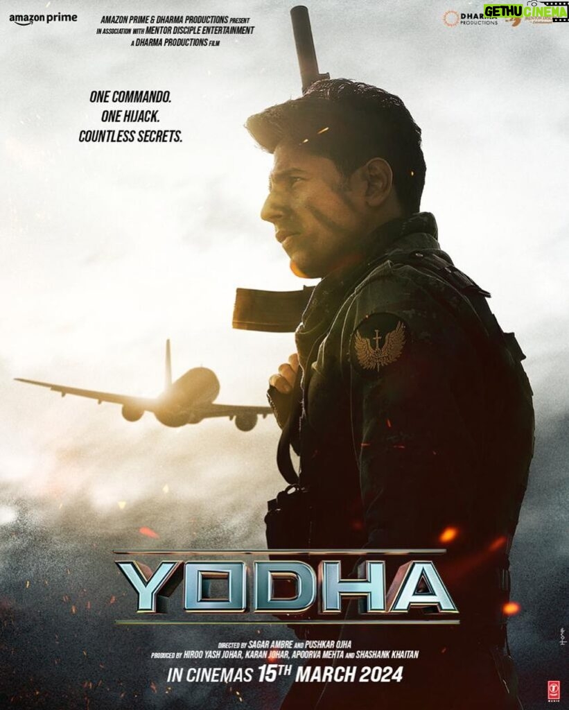 Disha Patani Instagram - Fasten your seatbelts and prepare for landing!🛬 #Yodha in cinemas on 15th March, 2024! @karanjohar @apoorva1972 @shashankkhaitan @sidmalhotra @raashiikhanna @sagarambre_ #PushkarOjha @primevideoin @dharmamovies @mentor_disciple_films @tseries.official