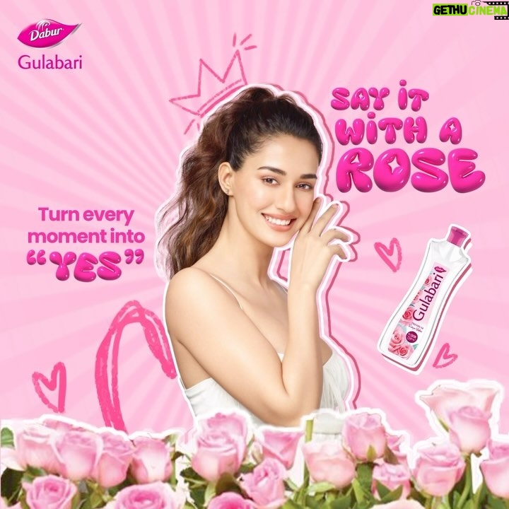 Disha Patani Instagram - Heart says propose, mind says how? I have a cute fix for you: #SayItWithARose, simple!🌹🥰 #roseday