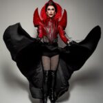 Divina De Campo Instagram - Had these taken an age ago now but I love them so wanted you to see them Wig me 🔝 @sinrgystudio 👗 @freakcouturemcr 📸 @kelvin_oh_my_media #drag #dragraceuk #dragqueen #witchyvibes #mua #makeup #model #paintitblack