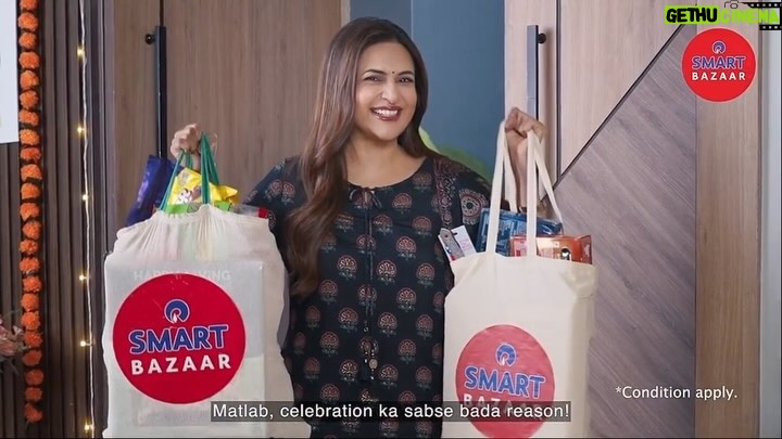 Divyanka Tripathi Instagram - Shop for all your festive needs at SMART Bazaar Tyohaar Ready Sale : 30th Sep - 4th Oct. Tyohaar ki taiyaari kijiye, SMART Bazaar chaliye! #SMARTBazaar #TyohaarReadySale #FestiveSeason #Festive #Shopping #Ad