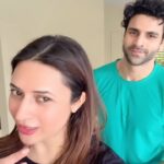 Divyanka Tripathi Instagram - How we cool down post workout... BTW, Happy Engagement Anniversary love @vivekdahiya ❤️ Cheers to Pyaar aur Pagalpan 🥂