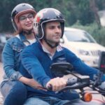 Divyanka Tripathi Instagram - Riding through life this year with my favorite co-captain. #VivekDahiya #DivyankaTripathiDahiya #BikeRides
