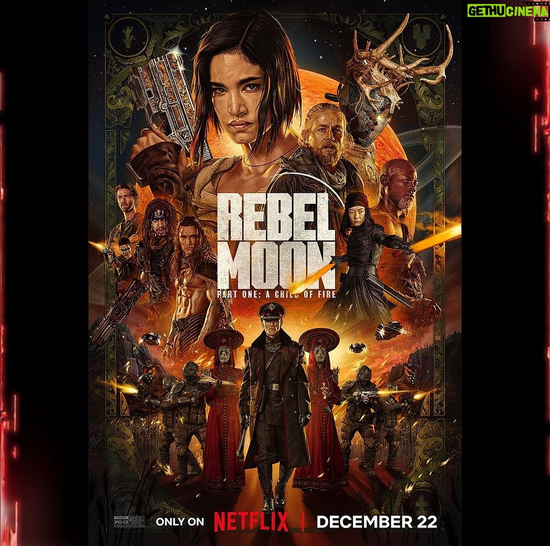 Djimon Hounsou Instagram - Here's a special poster for the world premiere of Rebel Moon - Part One: A Child of Fire happening today at CCXP. Hope to see you all there! #RebelMoon