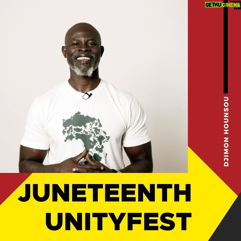 Djimon Hounsou Instagram - Tune into the Juneteenth Unity Fest today at 2pm PT / 5pm ET. A great event organized by @robertrandolphfoundation. See you there: juneteenthunityfest.com. #juneteenthunityfest