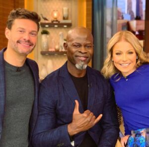 Djimon Hounsou Instagram - Live with Kelly and Ryan to promote @aquietplacemovie in theaters everywhere March 20th.