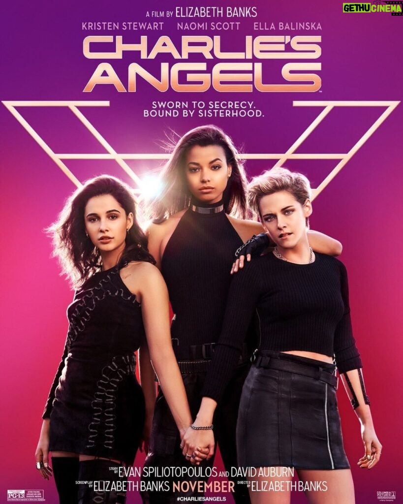 Djimon Hounsou Instagram - New #CharliesAngels poster but that’s not all... Pre-order the soundtrack now, executive produced by the one and only @ArianaGrande❣️ -- available November 1 🎶