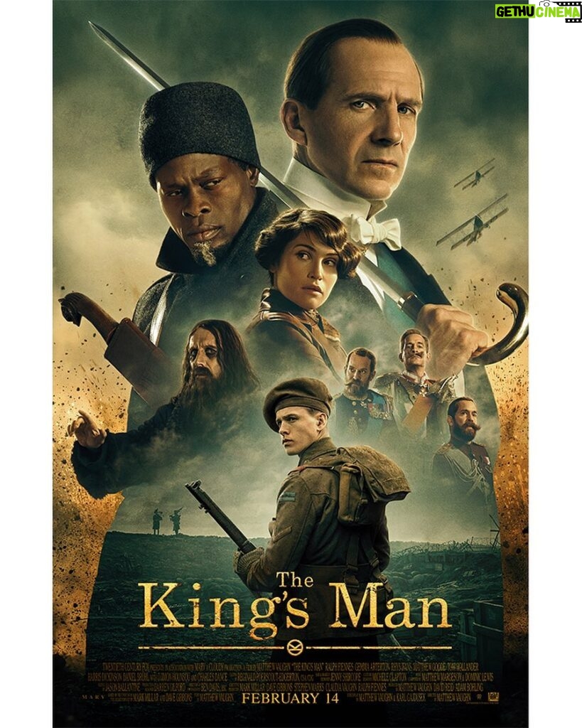 Djimon Hounsou Instagram - Check out the new poster for The King’s Man, in theatres everywhere February 14, 2020. Watch the trailer now: http://bit.ly/TheKngsManTrl
