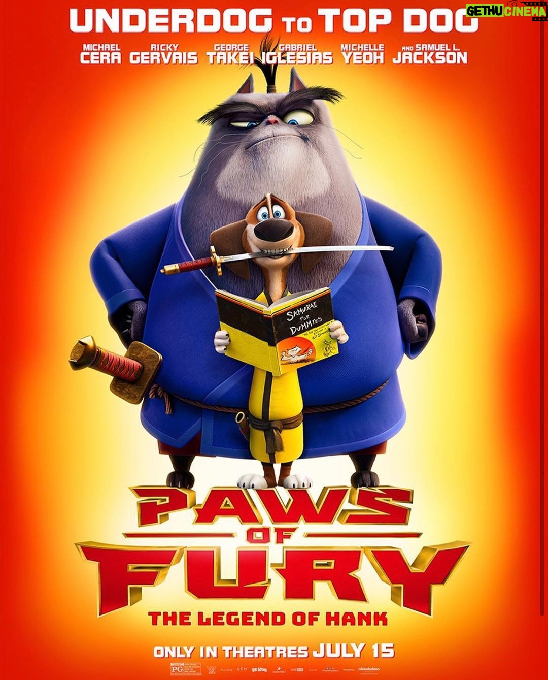 Djimon Hounsou Instagram - Excited to share the poster for #PawsofFury: The Legend of Hank - in theatres July 15. Tune-in to the Global Trailer Premiere during @nickelodeon Kid’s Choice Awards this Saturday. #KCA