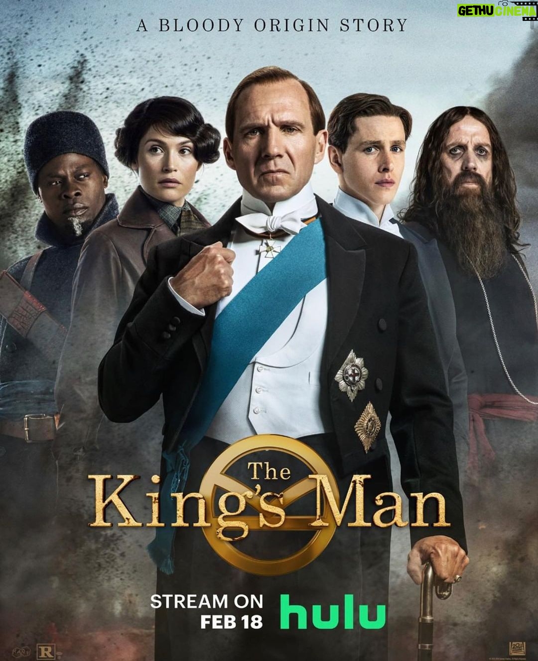 Djimon Hounsou Instagram - Get ready for a bloody origin story. #TheKingsMan is coming to @hulu February 18.
