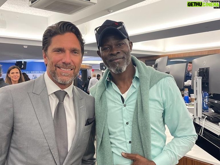 Djimon Hounsou Instagram - I am honored to commemorate the 658 employees Cantor Fitzgerald & BGC Partners lost on 9/11/2001 @CFCharityDay with Edie and Howard Lutnick. Thanks for all the incredible work you’re doing at @CantorRelief. Please support their work with a donation 🙏🏿 link in bio. #CFCharityDay #CantorRelief #CharityDay2023