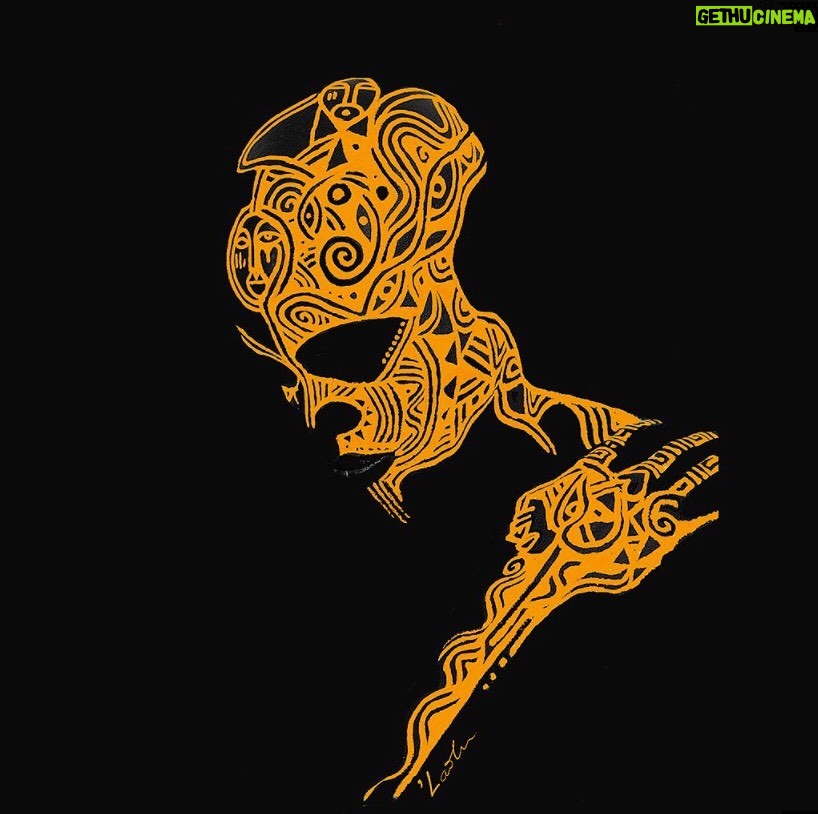 Djimon Hounsou Instagram - ‘Waves’ means fluid and adapting to circumstance in the Sacred Art of the Ori, the 4th in the “Time To Heal” NFT series. Now on Binance NFT Marketplace, the series consists of five unique portraits in which the amazing artist, Láolú, applied his body art known as the Sacred Art of the Orí to my face and shoulders. #TimeToHeal #NFT #Africa #Slavery #sacredartoftheori #BinanceNFT #BinanceCharity