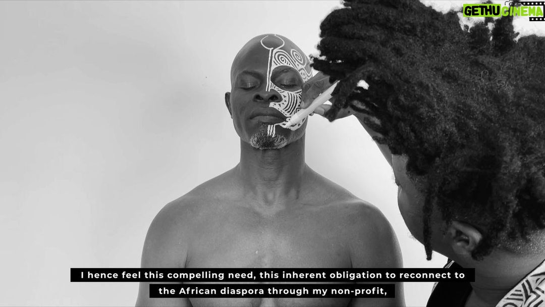 Djimon Hounsou Instagram - Excited to announce the exclusive NFT artwork series “TIME TO HEAL”, with myself and amazing artist Láolú. The pieces will be sold in a premium auction on the #BinanceNFT Marketplace November 10-15. A percentage of proceeds will be given to the Djimon Hounsou Foundation, a nonprofit that aims to reconnect the African Diaspora with the motherland and fight modern-day slavery & human trafficking. Join the African story with the sacred art of the Ori. #TimeToHeal #NFT #Africa #Slavery #sacredartoftheori #BinanceCharity