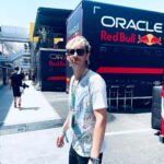 Dominic Howard Instagram – That was a hot one! thanks @redbullracing for looking after us. Sweet result 🏆 #spanishgp #redbullracing Circuit de Barcelona-Catalunya