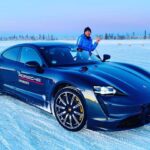 Dominic Howard Instagram – Trying to drift this piece ⚡️#porscheiceexperience #porschetaycan Hanhimaa, Lappi, Finland