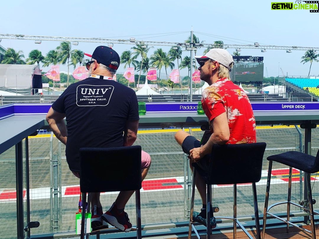 Dominic Howard Instagram - We sat here for 3 days straight 🏎💨 Singapore Grand Prix