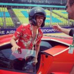 Dominic Howard Instagram - My face after being ripped around the Singapore F1 track today 🤯 Marina Bay, Singapore