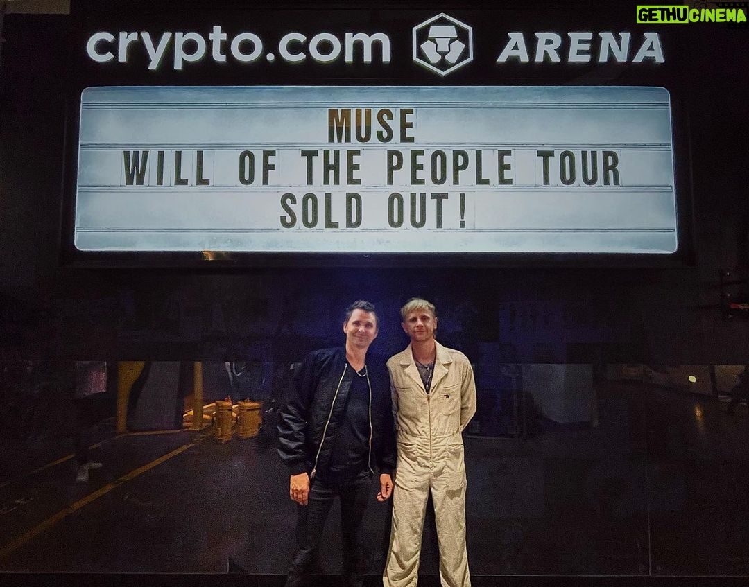 Dominic Howard Instagram - Thanks for having us LA 🤘🏼
