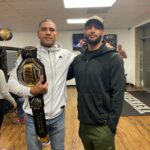 Dominick Reyes Instagram - Huge Congratulations to @alexpoatanpereira! Stone cold killer and a great man. It was a honor to work with you and witness your moment brother. #thechamp #teixeirammaandfitness #danbury #ufc #poatan Teixeira MMA & Fitness
