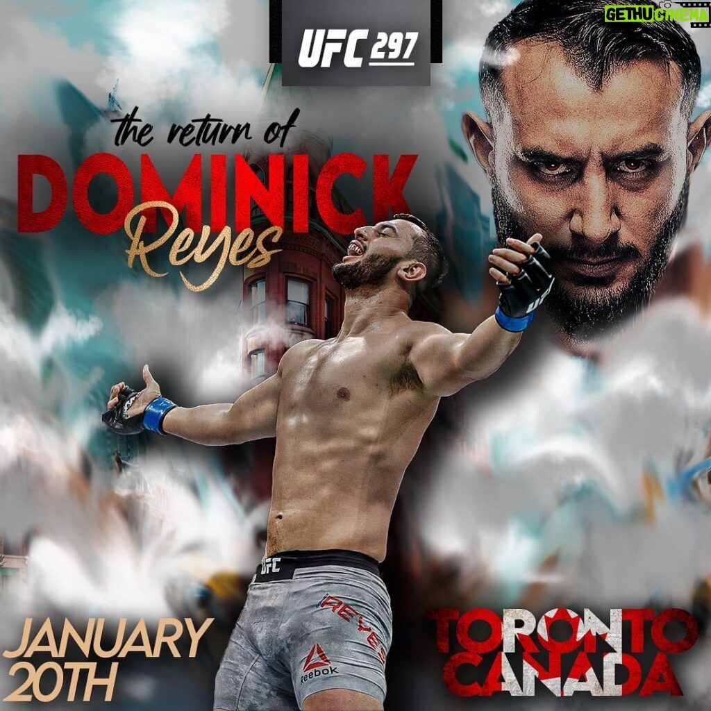 Dominick Reyes Instagram - You already know, and if you don’t now you do! I’m back Jan 20 Toronto! Canada it’s been too long finally fighting up north! #lovethis #ufc #thedevastator #mma #fight #ppv #godisgood