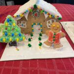 Dominick Reyes Instagram - Christmas gingerbread house competition. Who is the winner? #xmas #family #fun #tradition #sundayfunday