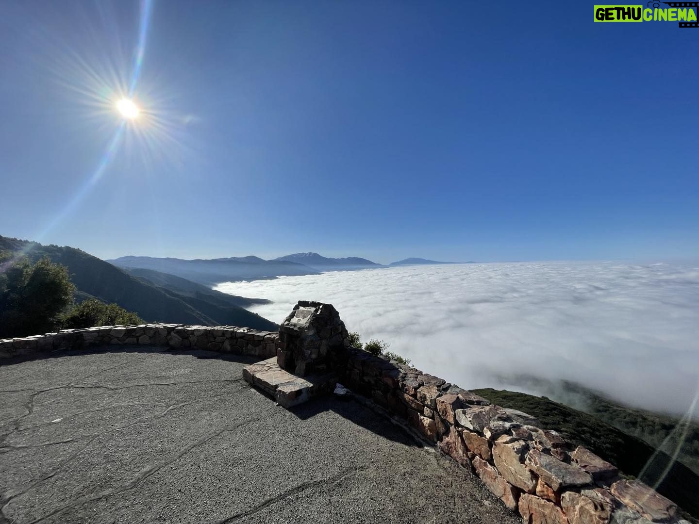 Dominick Reyes Instagram - Above the clouds at Skyforest where the clouds crash like the sea #elevation #training #getright