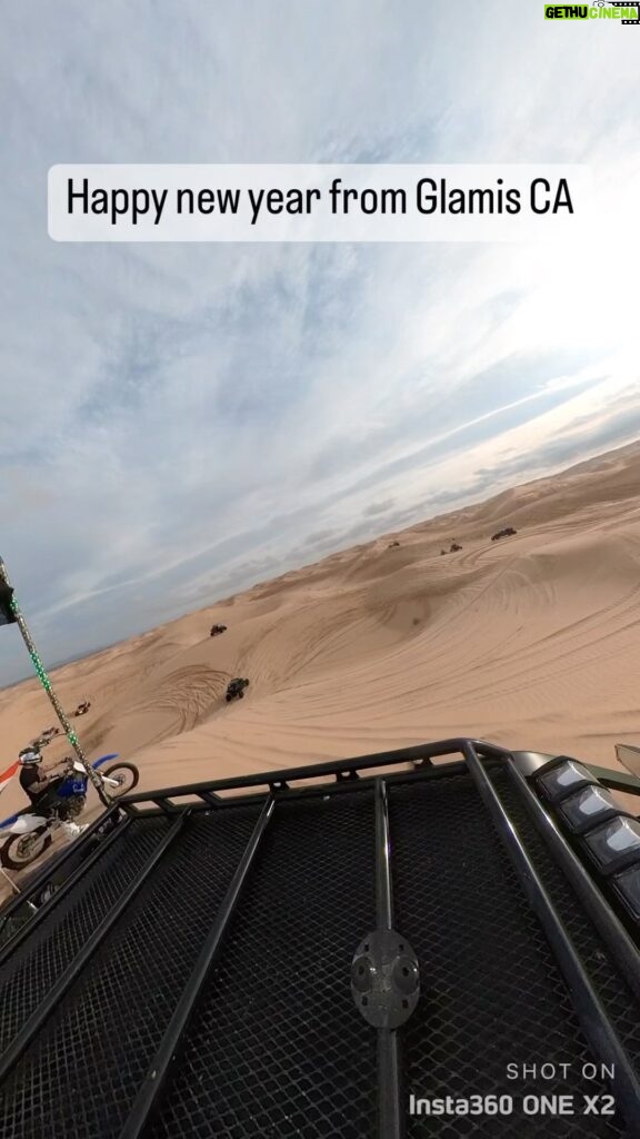 Dominick Reyes Instagram - Happy New year! I spent my new year in the giant sandbox know as the Imperial Dunes in Glamis CA. Wishing you all a wonderful new year. I hope you all achieve your goals for the year! #glamis #dunes #canam #fuzion #x3 #topofthemountain #adrenaline #fun Imperial Sand Dunes, Glamis