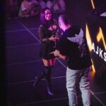 Dominika Mirgová Instagram – V tak dôležitý večer stáť na jednom pódiu s @majkspirit bol vždy môj sen ✨🫶🏼 top energia! ďakujem! A gratulujem k novému albumu 👏🏼

📸 @jozefbuhaj