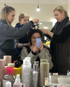 Dominique Devenport Instagram - ♡ impressions to end the year ♡ 10 random pictures taken on set, behind the scenes or on the carpet - thank you to all the people who are in these images, in one of the many other photographs and/or in my memories of 2023, thanks for being part of this year and for making it special ♡ special thanks to @gina_mueser who is not in these pictures but part of every project, I love working with you ♡ #davos1917 #sisiseason3 @janericmack @penner.julia @joschfetten @jannik.schuemann @ievamarrija @beata_art_wig_studio @ievas_muah @zozefine_