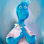 Don Shank Instagram - Portrait of a Lonely Boy I was going for a Marie Laurencin vibe. The layout drawing was a back and forth between myself and @petesohn18 , painting by me. #elemental #pixar #pixarelemental #elementalmovie #marielaurencin #lonelyboy Pixar
