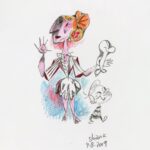 Don Shank Instagram - Frequently I just keep drawing until the page is full. And I also isolate subjects for posting a lot of the time. Here's both... #proto_wilma #vanhalenlogo Pixar
