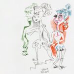 Don Shank Instagram - Frequently I just keep drawing until the page is full. And I also isolate subjects for posting a lot of the time. Here's both... #proto_wilma #vanhalenlogo Pixar