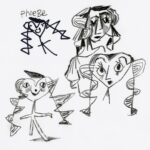 Don Shank Instagram - 2017 - Riffing on my daughter's design in the upper left. Zig Zag Woman.