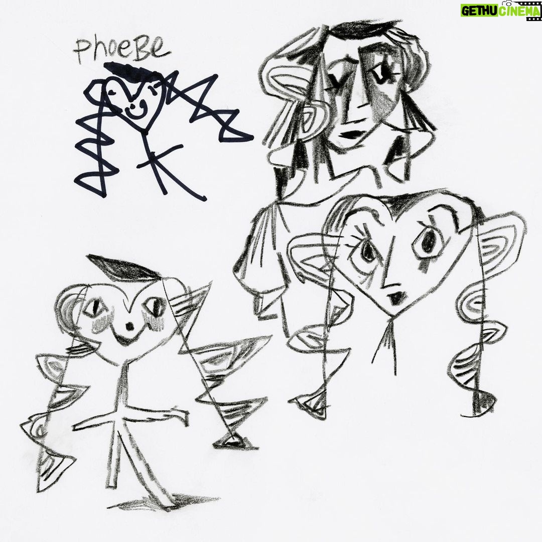 Don Shank Instagram - 2017 - Riffing on my daughter's design in the upper left. Zig Zag Woman.