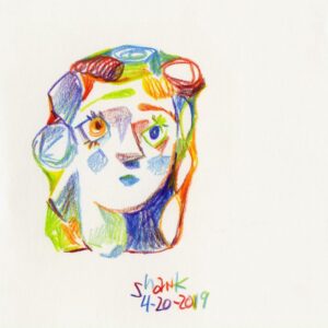 Don Shank Instagram - Multicolor pencil. I just draw, it picks the color.
