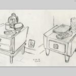 Don Shank Instagram - More designs from Bao. First image was an early drawing to settle on the level of simplicity and style. @domeeshi picked the one on the right. The last image is a map of Ma's entire house where I stitched all the house sets together into one. #bao #baoshortfilm #pixar #pixarbao #pixarbaomovie #baopixar Pixar Animation Studios