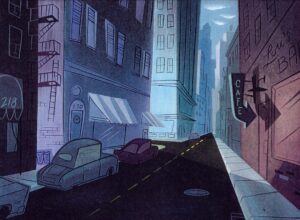 Don Shank Instagram - Throwback from 1998. A background from @arkansassugarpants short Max's Special Problem. Layout drawing by me, painted by @louromano72